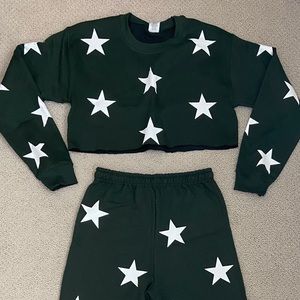 Hunter Green matching sweat set